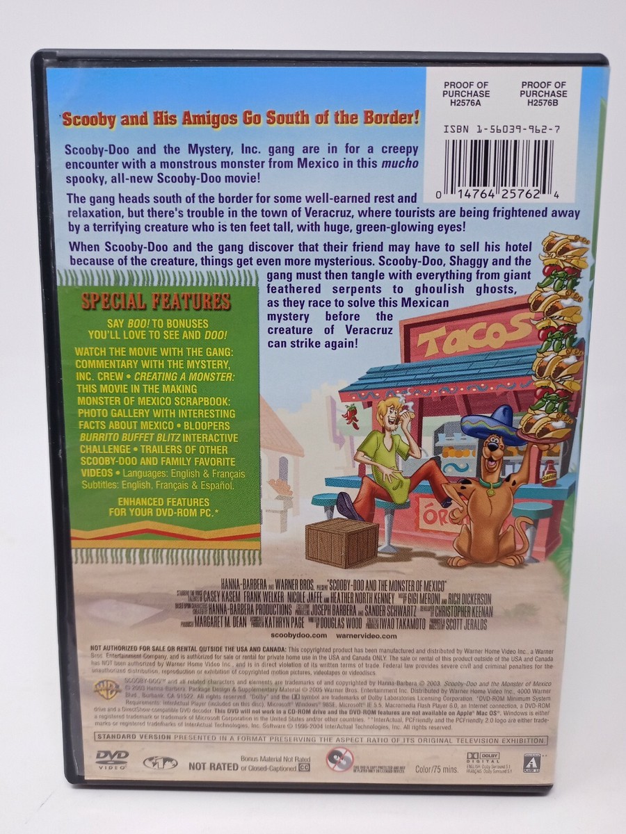Scooby-Doo and the Monster of Mexico (DVD, 2003) - Hanna Barbara