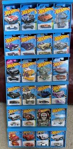MATTEL HOT WHEELS - Retail Blue Store Display w/ 100 HW Cars in Great Condition