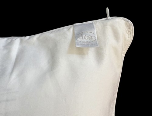 DEA Italy Embroidered Boudoir Pillow Sham Egyption Cotton White 22 x 17 1/2 - Picture 8 of 8