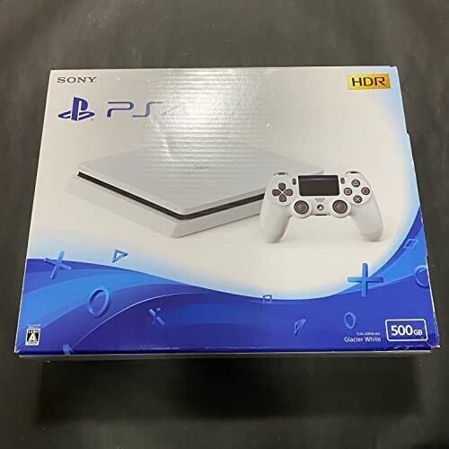 Sony PlayStation 4 PS4 Glacier White 500GB CUH-2200AB02 Game Console Fedex F/S - Afbeelding 1 van 5