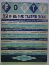Forty Best of the Year for all Baldwin Organs 1961 songbook