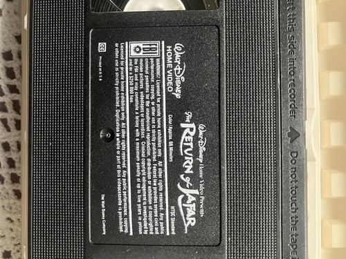 Disney’s Aladdin (VHS, 1992) Black Diamond #1662 W/ The Return Of Jafar RARE!!! - Picture 12 of 13