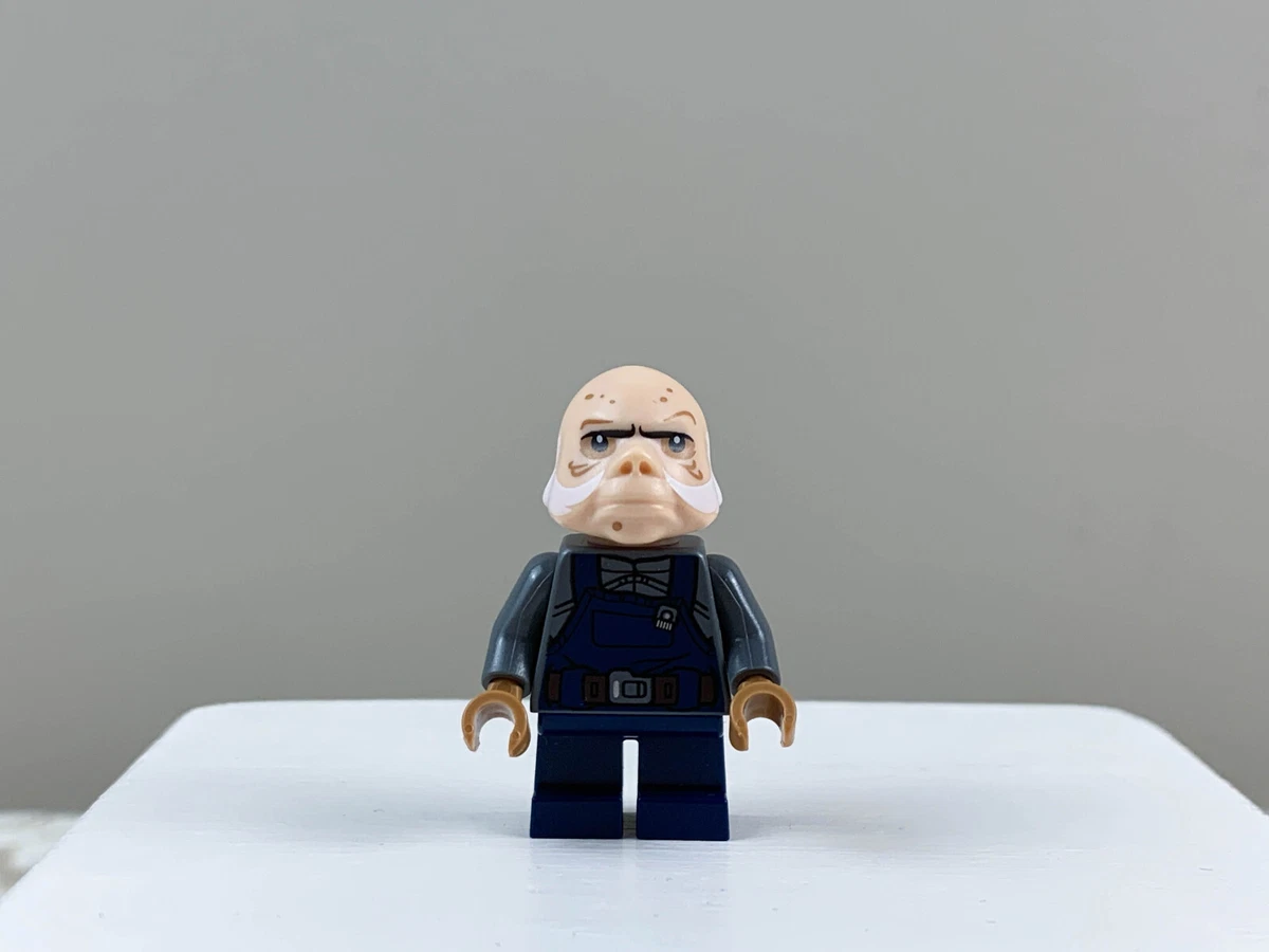 Lego Star Wars Minifigure Ugnaught Dark Blue Overalls 75137 Carbon