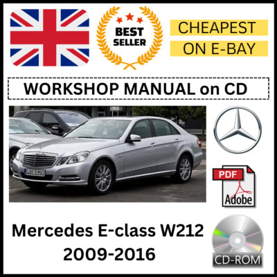 Mercedes E-Klasse W212 2009-2016 Werkstatthandbuch Service Reparaturanleitung auf CD