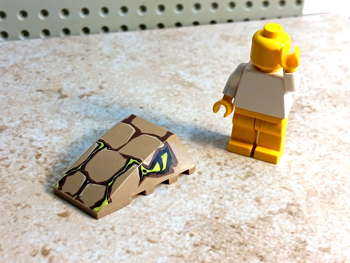 LEGO Snake Head Printed EYES Yellow Scales Build a Face Sloped Creepy | eBay