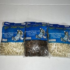 3 Packs Maxi Doll Hair 4.0 oz each covers 5.7 Feet 2 Blonde/1 Chocolate Made USA