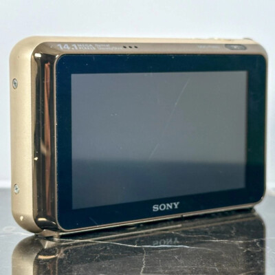 SONY Cyber Shot DSC-T99D 14.1MP CCD Vintage Digital Camera Gold | eBay