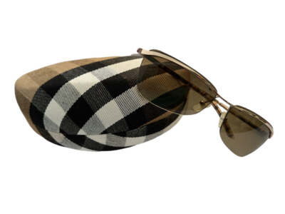 Burberry Sunglasses Brown Lens Rimless Goldtone B8914/S 61  display picture 2