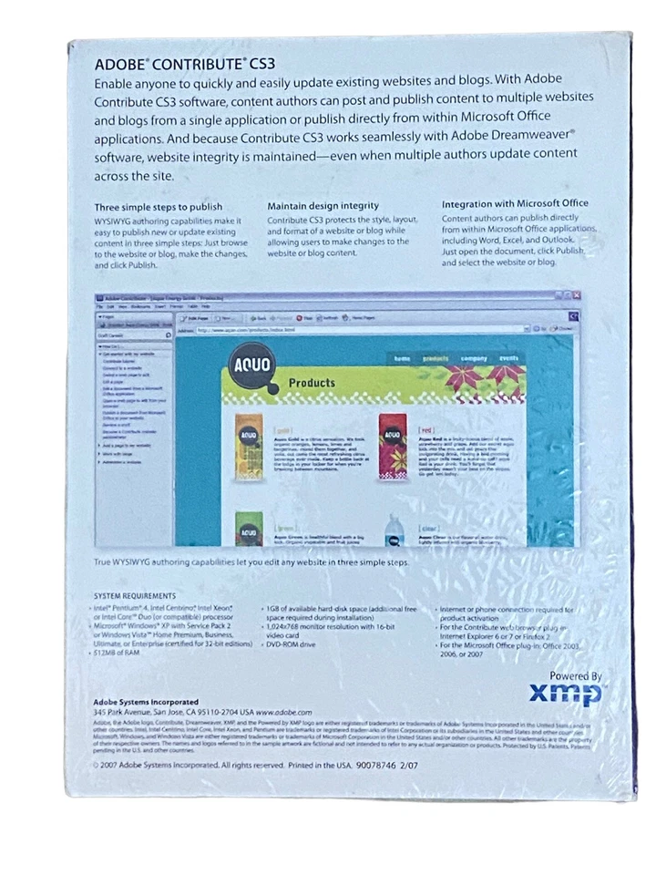 Adobe Contribute CS3 Web Publishing Software for Windows - Image 2 of 3