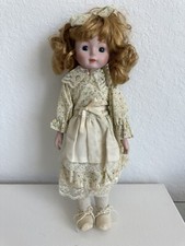 15" Porcelain Doll with Blonde Hair