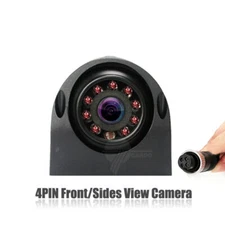 4Pin 9 LED Side Rear View Reverse Backup Camera For Truck Bus RV Monitor 12-24V