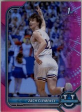 ZACH CLEMENCE Pink Refractor 2022 Bowman University #7 Kansas Jayhawks