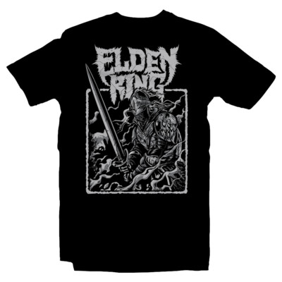 Elden Ring T-shirt The Tarnished Tee Dark Souls Bloodborne Black T-Shirt NEW