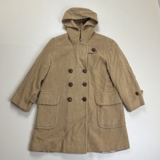 Vintage Jacobson’s Pure Camel Hair Parka Overcoat Trench Coat Large Hooded Tan
