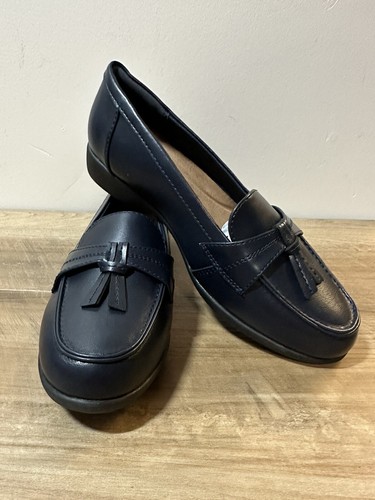 Mocasines para mujer azul marino con borla 7,5 - Imagen 2 de 10
