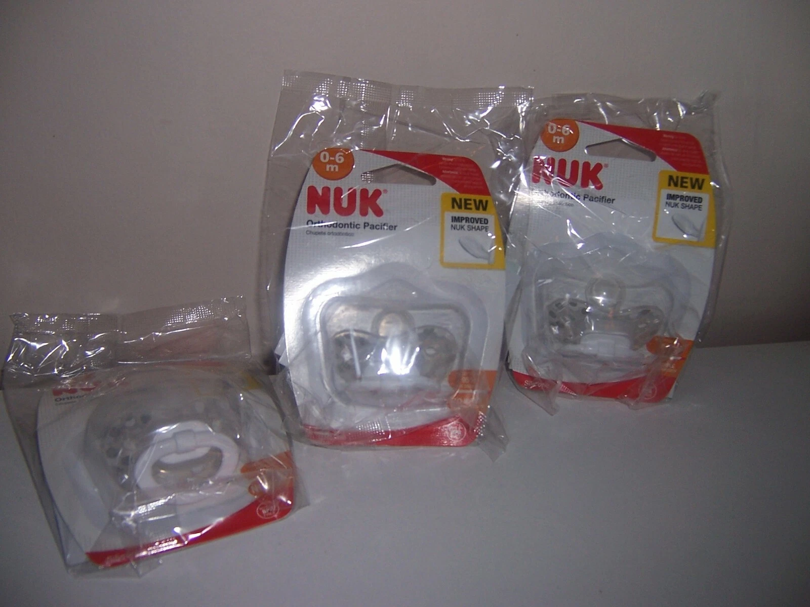 Nuk pacifier orthodontic pacifier lot dots 0-6months