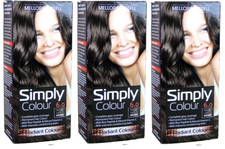 3 x Mellor & Russell Simply Permanent Hair Colour - 6 Natural Light Brown
