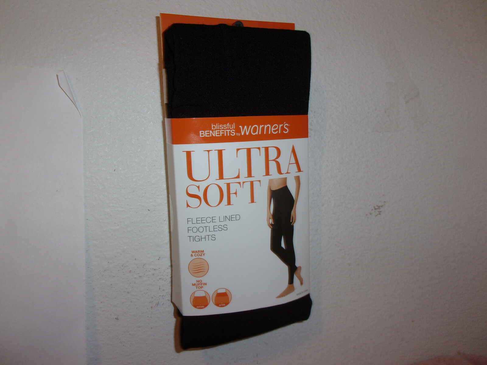 NEW LADY'S WARNER'S BLISSFUL BENEFITS FLEECE LINED FOOTLESS BLACK 2 TIGHTS eBay