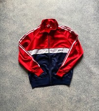 VINTAGE Adidas Tracksuit Top Jacket 80s 70s Trefoil Made in West Germany Size S