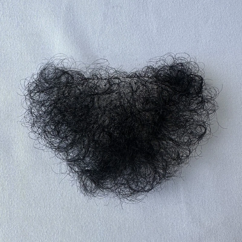 Pegatinas de cabello púbico falso Merkin Body Hair muñeca de silicona simulación cabello púbico Foto 4 de 4