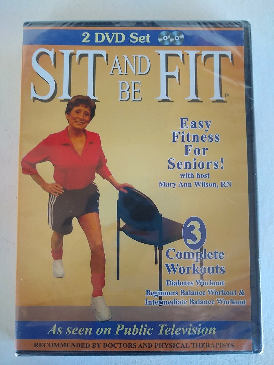 Sit & Be Fit (DVD) Mary Ann Wilson (3) Workouts Diabetes Balance