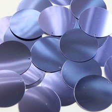 Round Sequin 40mm Dark Orchid Lavender Shiny Metallic Paillettes. Made in USA