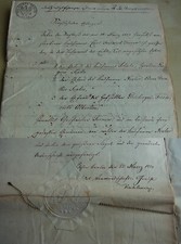 Document (increcess) BERLIN 1824: Estate KFM. Carl Friedrich Tornow (died 1823)