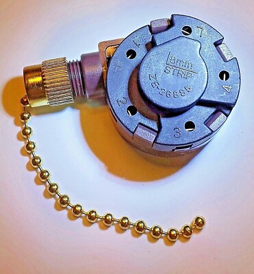 ZE268S5 genuine original ZingEar 4 Speed PullChain fan switch replace ZE208S5-1T