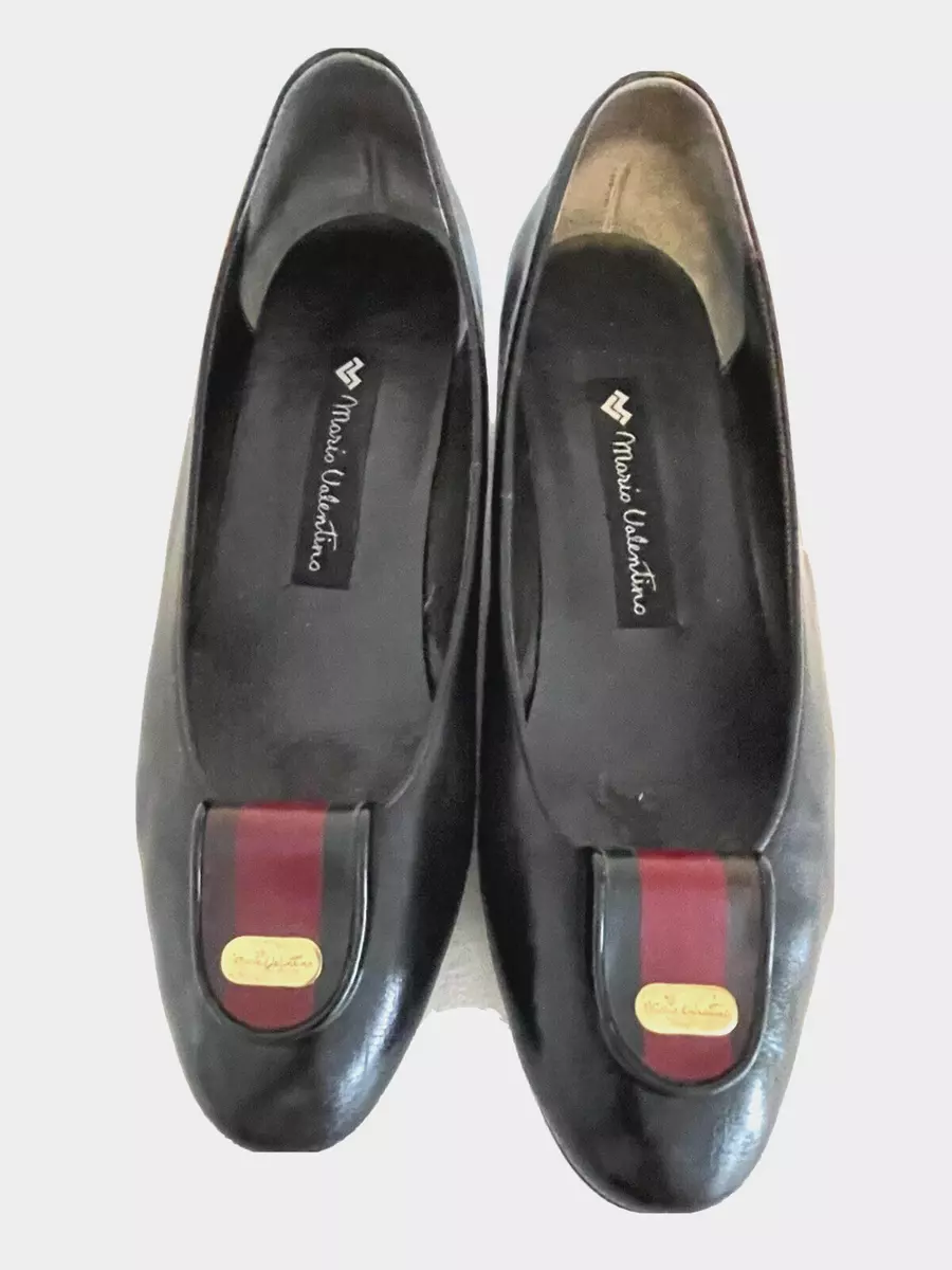 Vintage Mario Valentino Shoes Women 5.5 35 Leather Made Italy