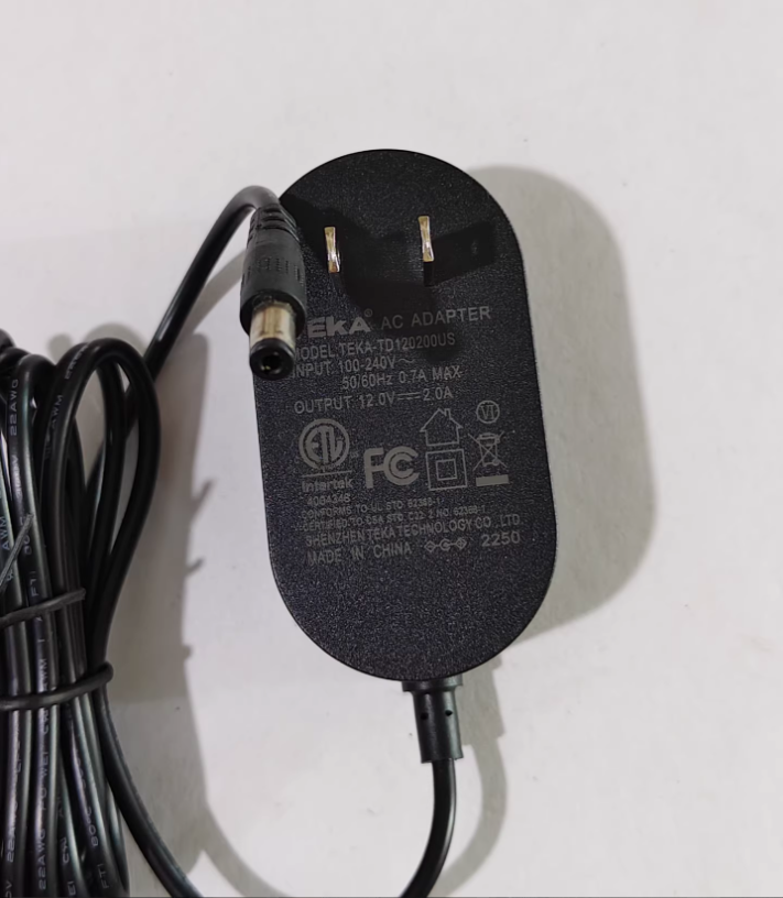 Teka TEKA-TD120200US 12V 2A 5.5*2.1 AC Adapter Power Supply