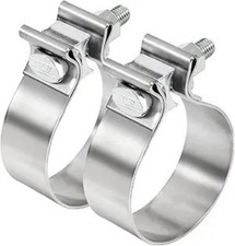 2 Inch Exhaust Clamp Stainless Steel Narrow Band Muffler Clamp For 2 Od Exhaust
