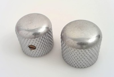 True Custom Shop  6MM FACTORY AGED Relic Chrome Dome Knobs for Fender Tele
