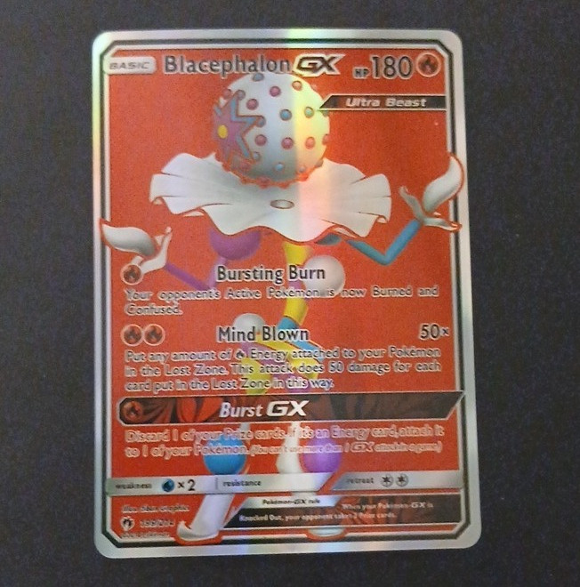 Pokemon Blacephalon GX 199/214 SM Lost Thunder Full Art Holo 180 HP ENG