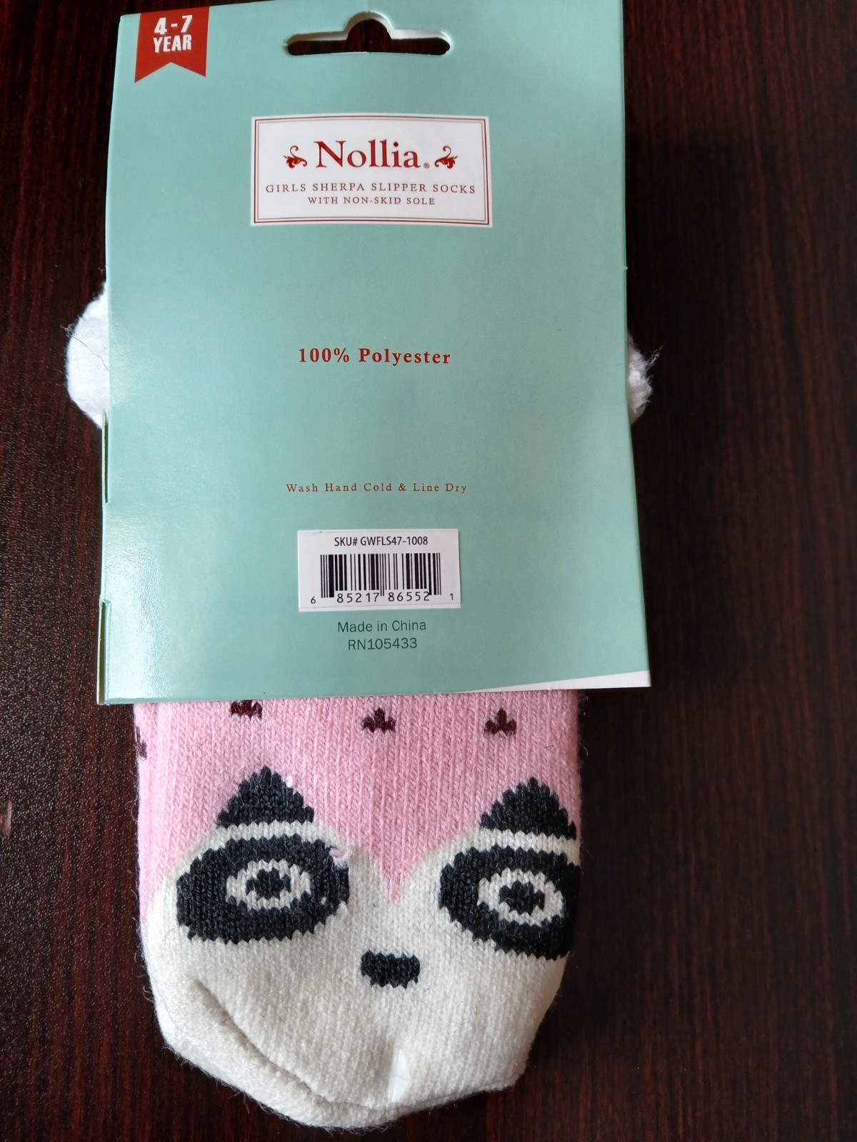 SAOLA Calzini ciabatte sherpa bambina peluche Nollia suola antiscivolo 4 7 anni