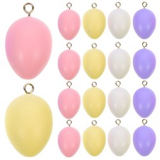 20 Pcs Wood Easter Pendants Hanging Easter Ornaments for Party Decor