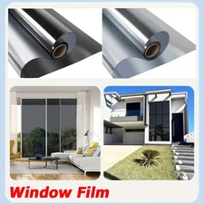 One Way Mirror Tint Window Film Privacy Protect UV Reflective Sun Block for Home