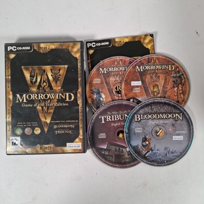 The Elder Scrolls III 3 Morrowind Game of the Year Edition PC Videospiel Handbuch