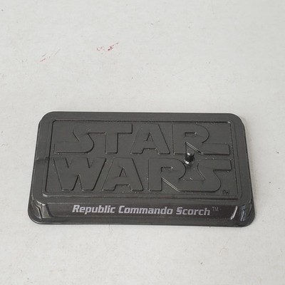 Star Wars Republic Commando Scorch Action Figure Stand 3.75 Display Base