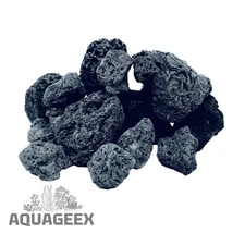 3lbs Black Volcanic Lava Rock Natural Aquarium Terrarium Inert Rocks 