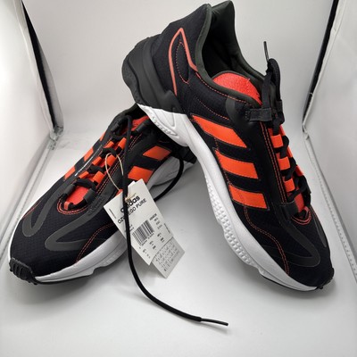 Adidas Ozweego Pure Herren Sportschuhe UK Größe 10,5   schwarz/weiß/solarrot