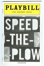 Vintage 2009 SPEED-the-PLOW at Ethel Barrymore Theatre BROADWAY Playbill!
