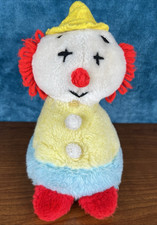 Vintage Eden Plush Wind Up Musical Clown "Be A Clown" 9" Head Moves - Video