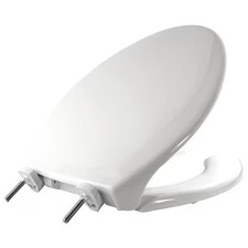 Bemis 7850Tdg-000 Toilet Seat With Cover, Plastic, Elongated, White