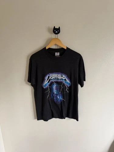 Metallica Ride The Lightning Fade To Black Vintage Fad 1980s vintage concert t-shirt, vintage, size L, single stitch, B+ condition