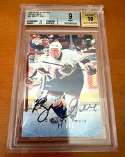 NHL Hockey:  1995-96 UD Be A Player Signatures #S1 Brett Hull BGS (9 / 10) 🔥