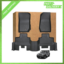 Floor Mats For Jeep Wrangler Jk Unlimited 4 Door 2007 2013 Tpe Waterproof All