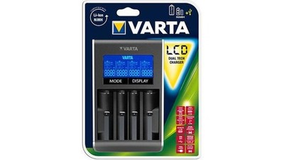 4008496928910 Ładowarka akumulatorków Ni-MH VARTA LCD DUAL TECH CHARGER 57676 VA