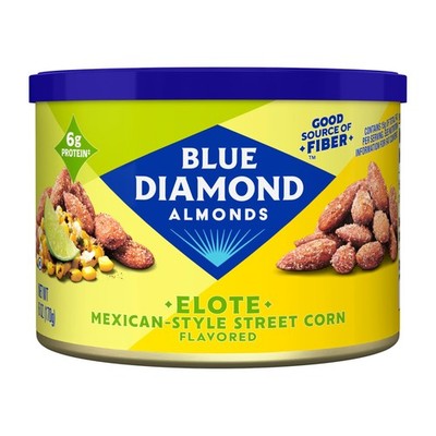 Blue Diamond Almond Elote Style Mexican Street Corn Flavored Snack Nuts, 6 oz