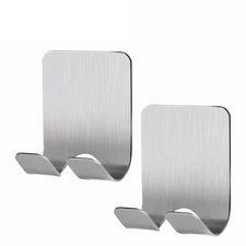 2× Waterproof Razor Holder Shaver Hook for Shower Self Adhesive Hooks Stainless