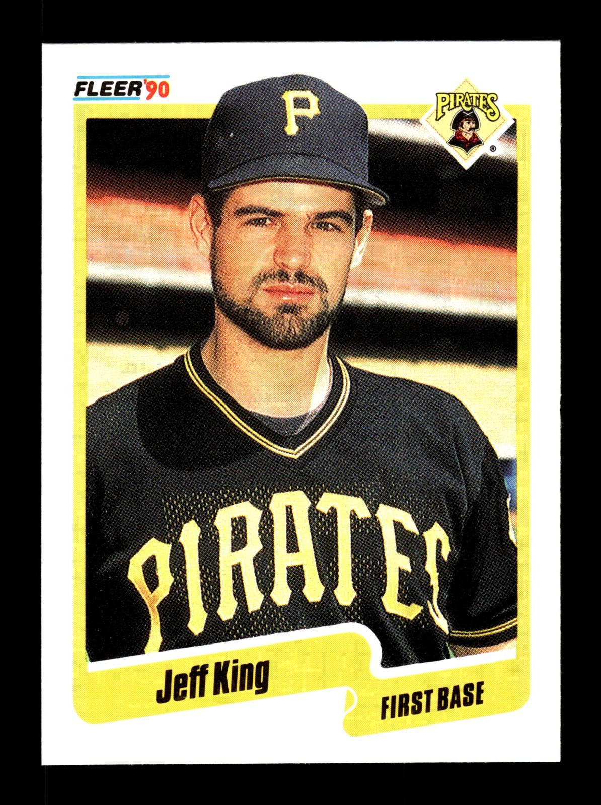 JEFF KING ⚾ 1990 Fleer Baseball #469 Pittsburgh Pirates